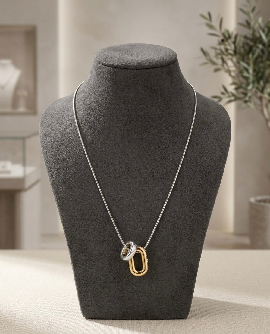 Duo Interlocking Necklace