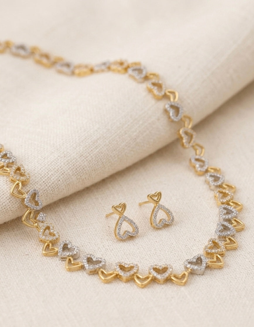 The Dual Tone Infinity Heart set