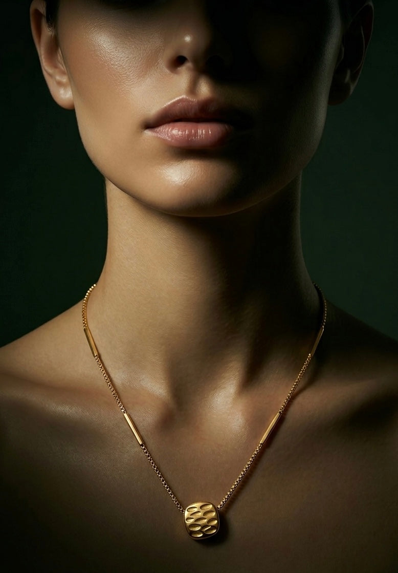 Gold Nuggets Necklace