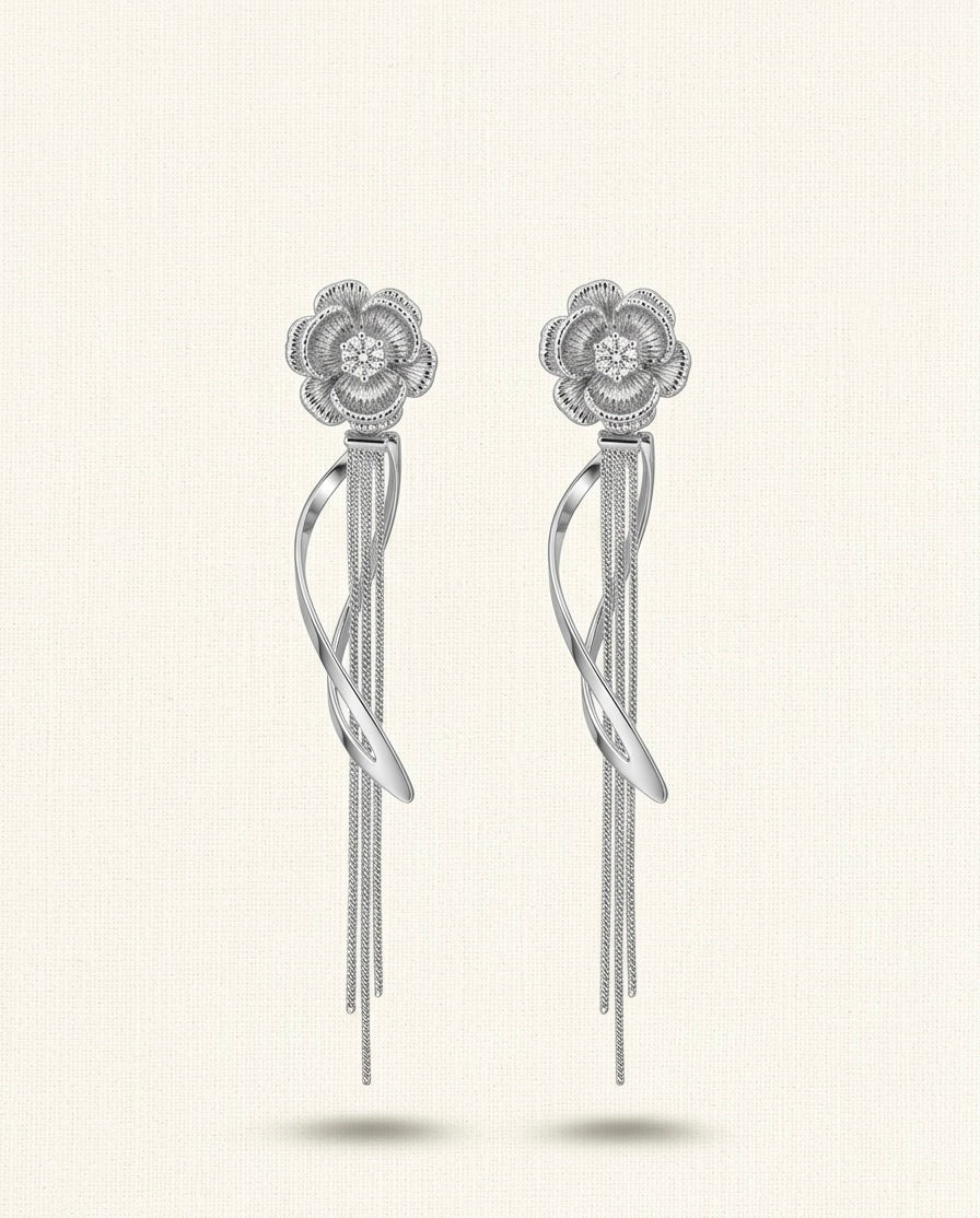 The Silver Helix Dangles