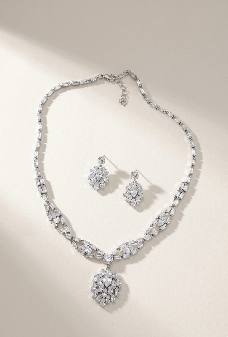 The Starlight CZ Necklace Set