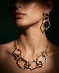 Golden Vine Necklace Set