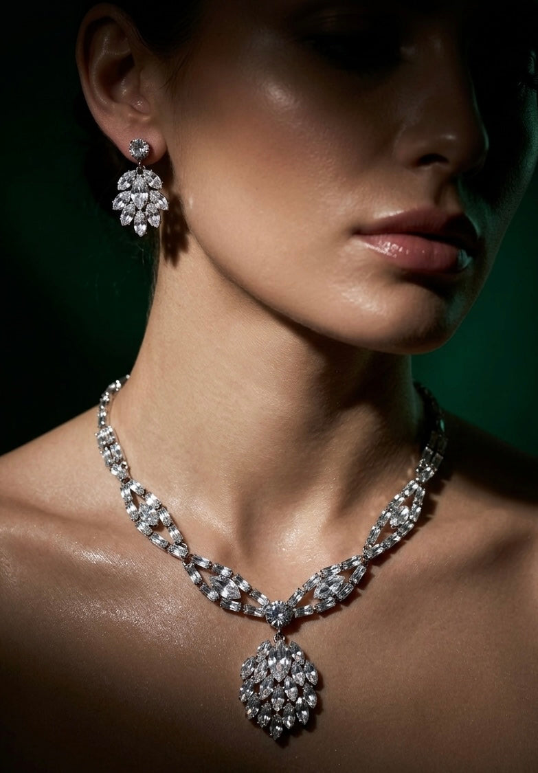 The Starlight CZ Necklace Set