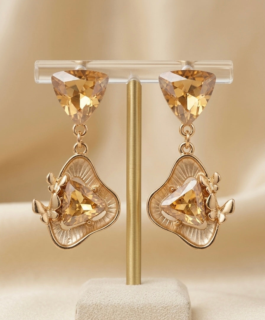 Topaz Flutter Drops Earrings