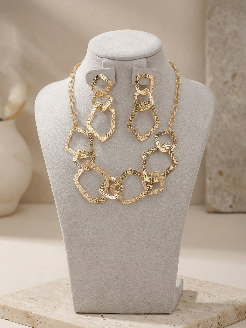 Golden Vine Necklace Set