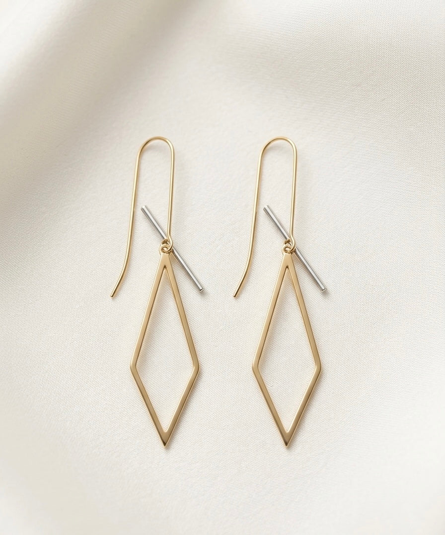 Zivra Edge Drop Earrings