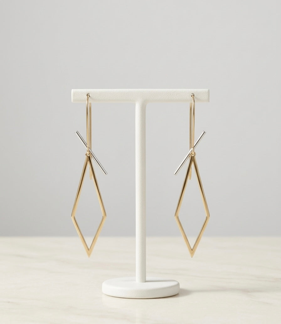 Zivra Edge Drop Earrings