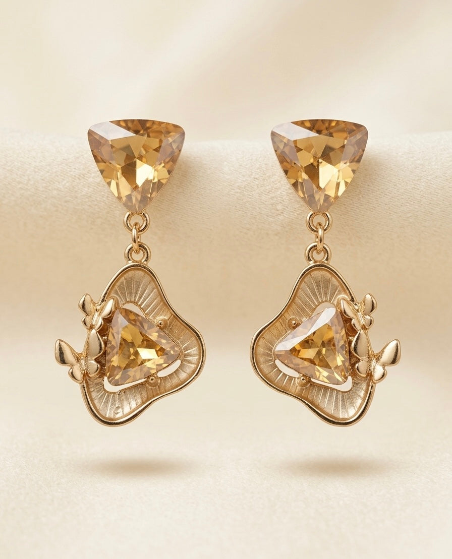 Topaz Flutter Drops Earrings