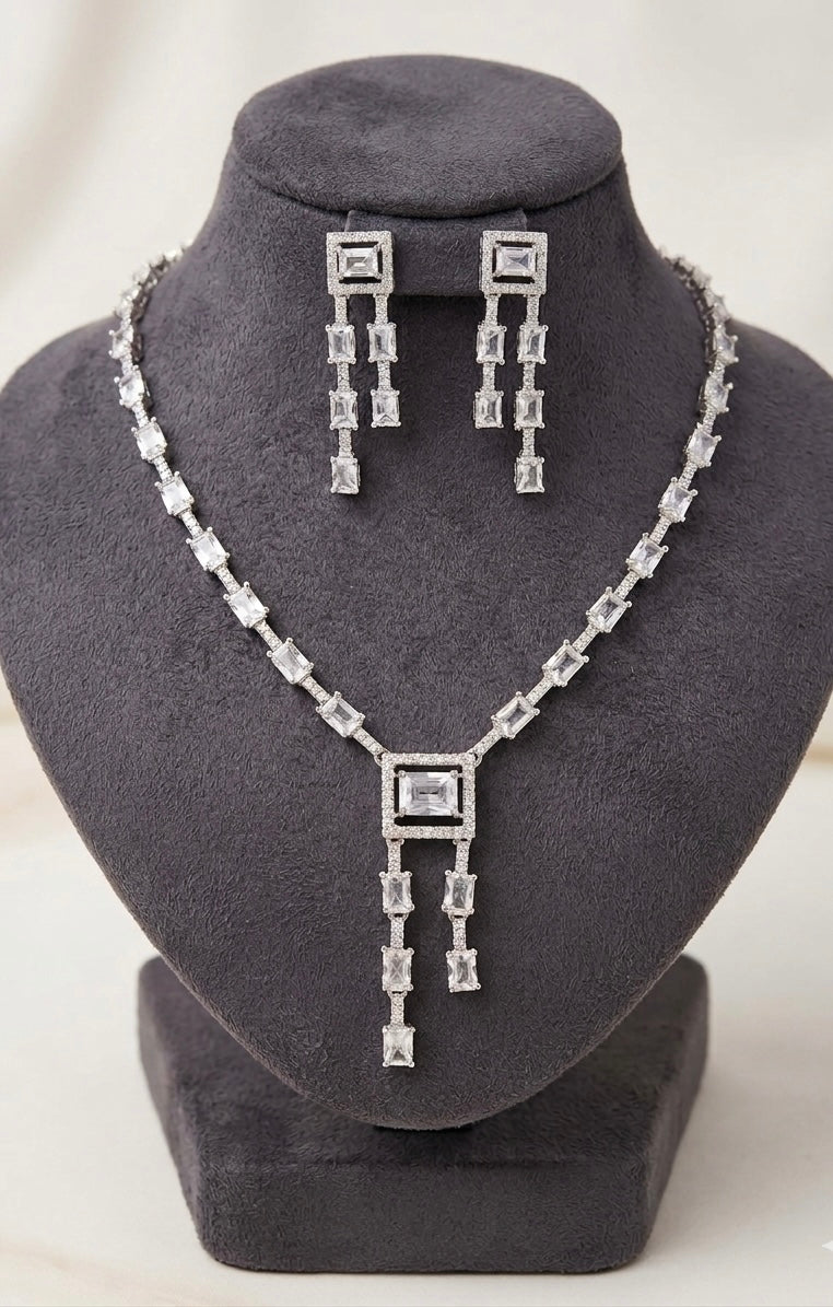 Diamond Luxe Drop Necklace Set