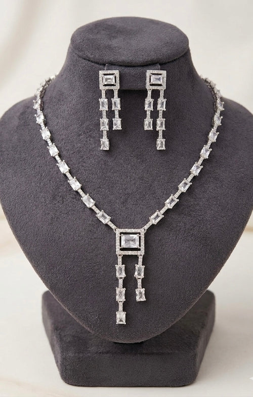 Diamond Luxe Drop Necklace Set