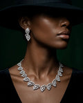 Zyra Leaf Necklace Set
