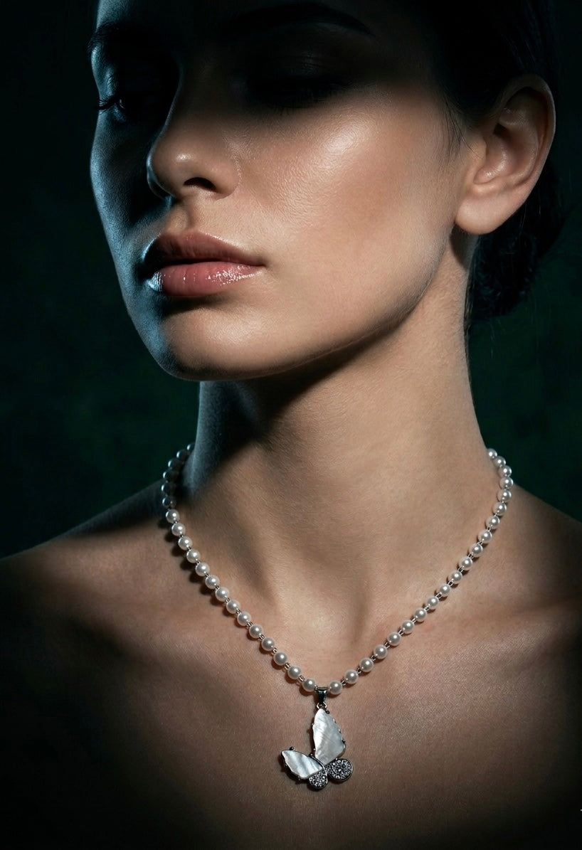 Pearl Wing Necklace