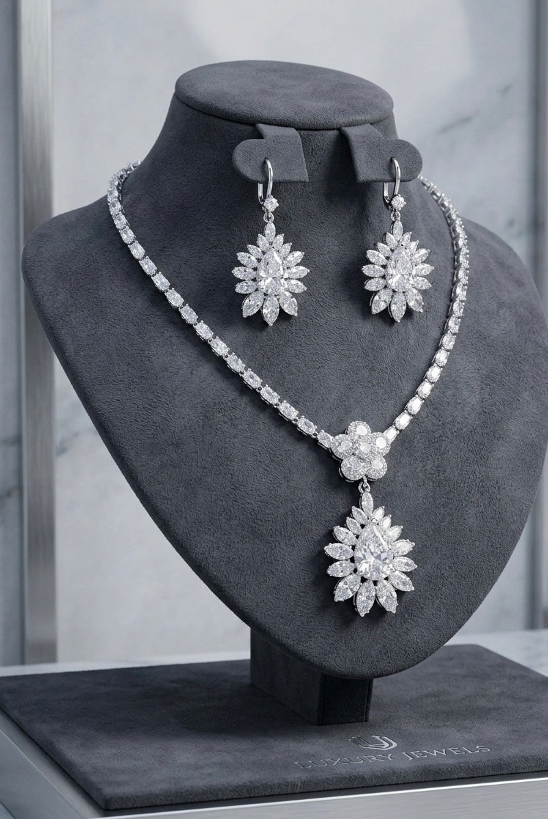 Elaris Diamond Drop Necklace Set