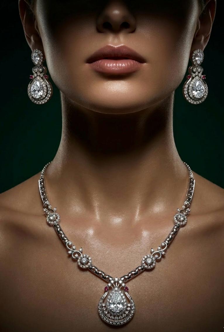 Majestic Pear Necklace Set